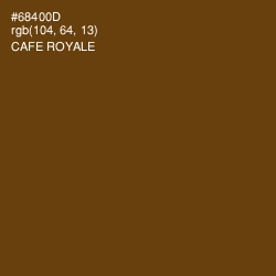 #68400D - Cafe Royale Color Image